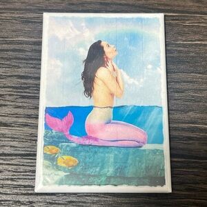 Whimsical Enchanting Mermaid Dreamy Ocean Fantasy Art Decorative Magnet 2”x3”